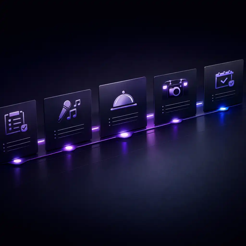 Dashboard procesu przygotowania eventu